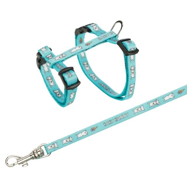Postroj pre králiky s motívom BABY BUNNY 20-33 cm/8 mm