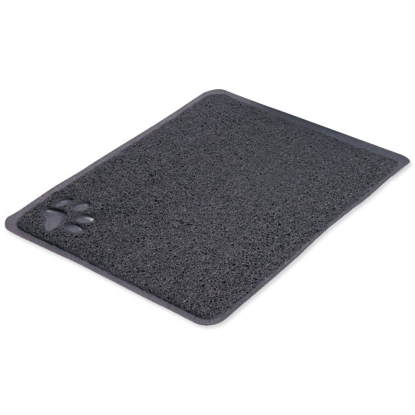 PVC predložka s labkou, sivá k WC 45 x 37 cm