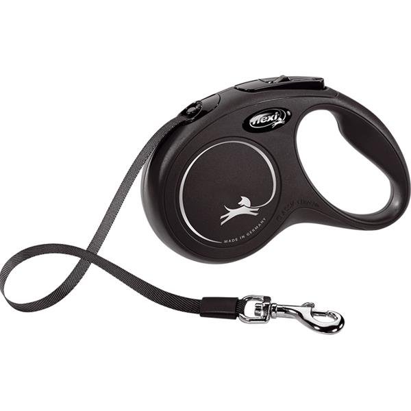 Flexi Classic NEW S pásek 5 m černé 15 kg