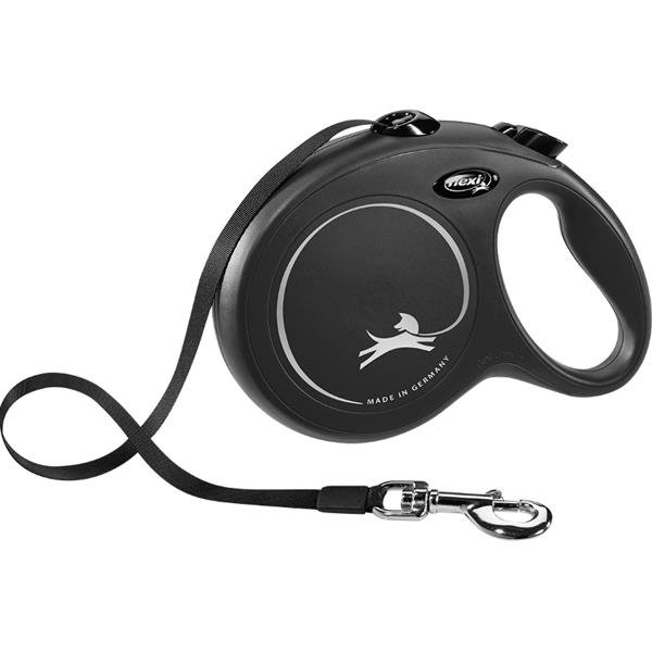 Flexi Classic NEW L pásek 8 m černé 50 kg