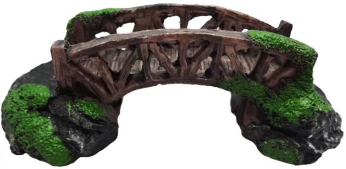 Dekorácia do akvária - most 10x4,5x3,5cm Duvo+