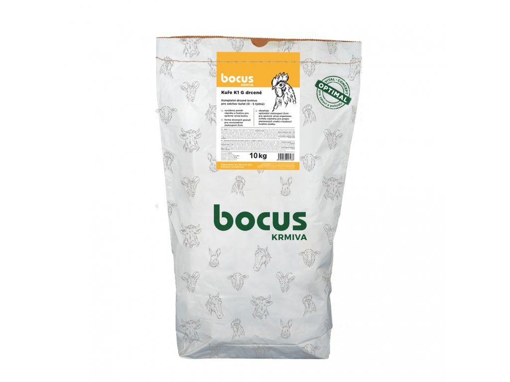 BOCUS Kurča K1 G drvené - 10 kg XY