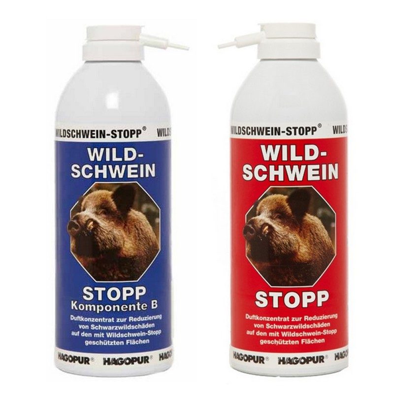 STOP diviakom - Wildschwein-STOPP - Hagopur, pachový ohradník, 400 ml, modrá  