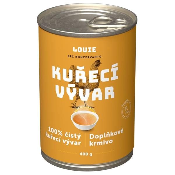 Louie konzerva pro psy - Kuřecí vývar 400 g