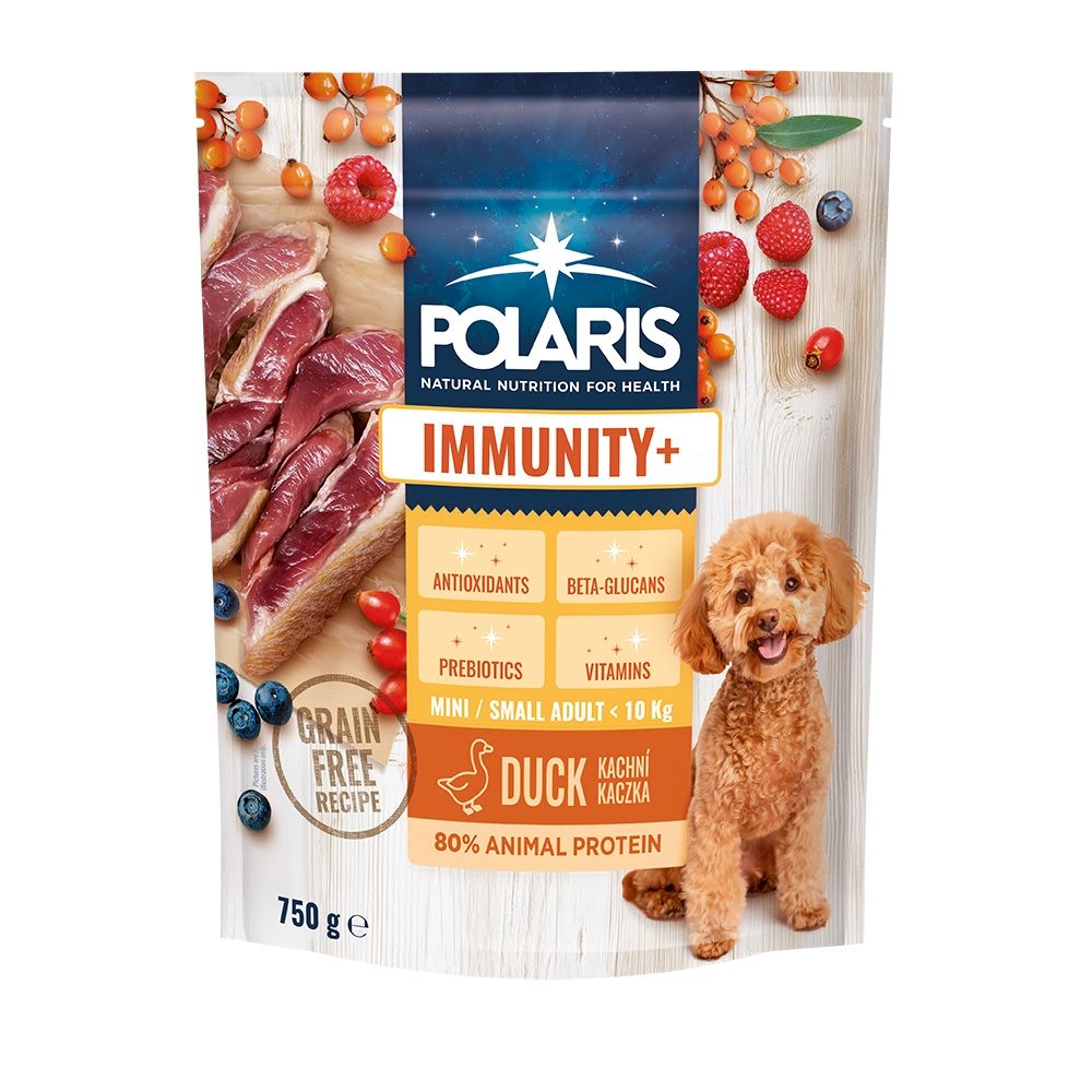 Polaris Immunity Dog Adult small & mini Kachní GF 750 g