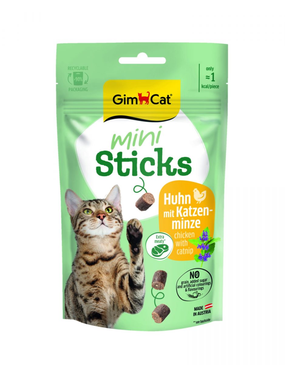 GimCat Mini Sticks Chicken se santou kocici 50G