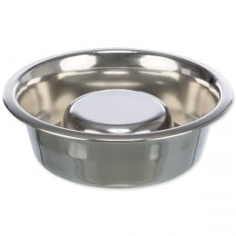 Miska na pomalé kŕmenie, nerez 1,1 l/ø 21 cm