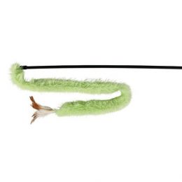 Udička s plyšovým chvostom a perím 48 cm