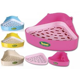 Záchod pre králika, fretku a ostatné hlodavce s plastovým roštom, 18x18x10cm