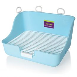 Toaleta pre králiky a fretky s roštom, 28x21x16cm