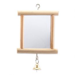 Hračka BIRD JEWEL zrkadlo s rolničkou 13 cm