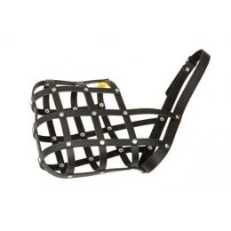 Náhubok koža čierny B&F č. 6 nemecký ovčiak