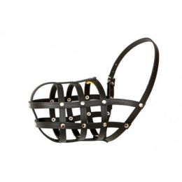 Náhubok kože čierny B&F č. 4 dalmatín