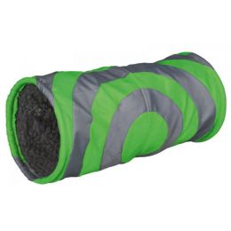 Nylonový tunel pre malé zvieratá 15 x 35 cm šedo/zelený