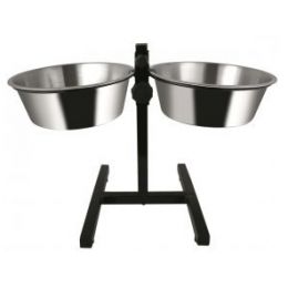 Stojan na misky (42cm) + 2x miska 1,6 l/21cm