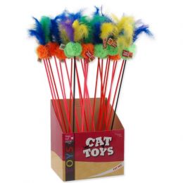 Hračka MAGIC CAT cumlík loptička plyšová s pierkami 18 cm + 46 cm 1ks