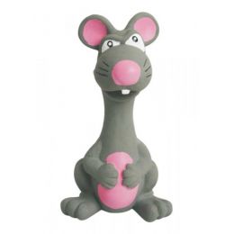 Latexová hračka so skutočným zvukom-Zviera šedé 15cm