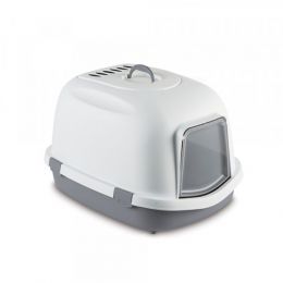 Toaleta Super QUEEN 71 x 55 x 46,5 cm, biela/kamenne šedá