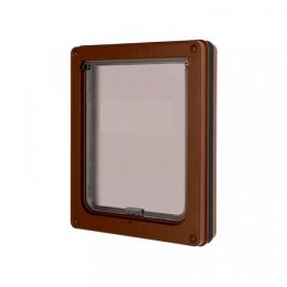 Dvierka pre psa magnetické Dog Mate 2-way Dog-Flap XL, 2-cestné, hnedé