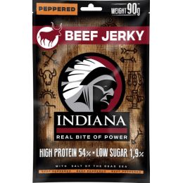 INDIANA Jerky hovädzie Peppered ZIP 90g