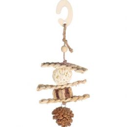 Hračka hlod. prírodná závesná Sahra Flamingo 10,5x5x24,5cm