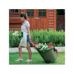 Univerzálny záhradný vozík STEFANPLAST HELPY - 50 l, zelený