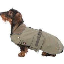 Kabátik HERMY 2 v 1, úzky strih, olivovo zelená S: 43 cm, hruď: 50-60 cm, krk: 30-38 cm