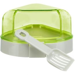 WC pre hlodavce rohové kryté 14x8x11cm